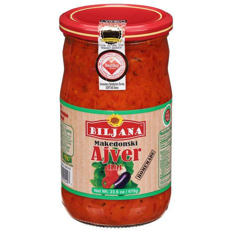 Biljana Vegetable Spread, Hot, Makedonski - 23.6 Ounces