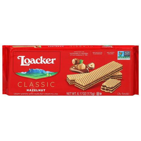 Loacker Classic Hazelnut Wafers - 6.17 Ounces