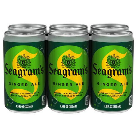 Seagram's Ginger Ale - 6 x 7.5 Fluid Ounces