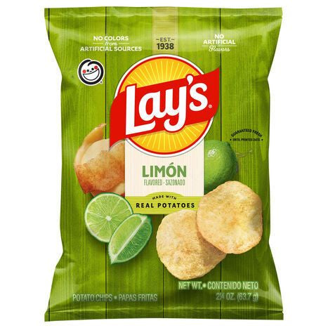 Lay's Limon Flavored Potato Chips - 2.25 Ounces