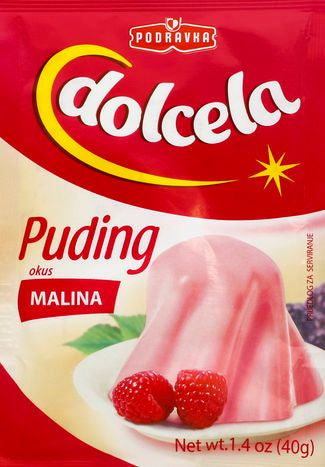 Podravka Pudding, Raspberry - 1.4 Ounces