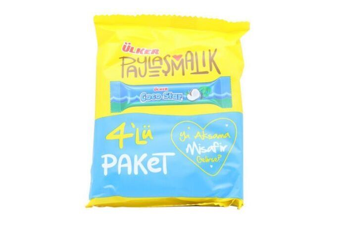 Ulker Coco Star Chocolate - 4 Count