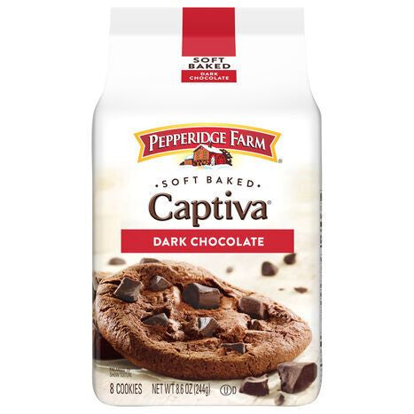Pepperidge Farm Soft Baked Dark Chocolate Cookies - 8 Cookies