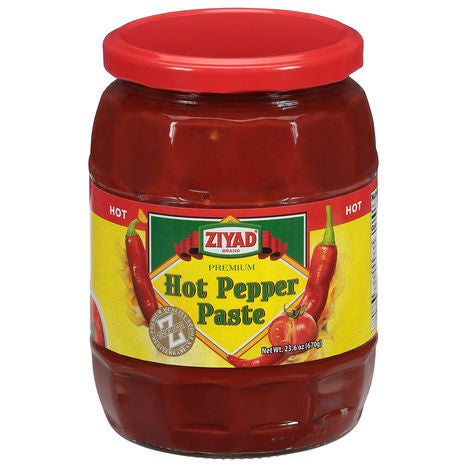 Ziyad Pepper Paste, Hot, Premium - 23.6 Ounces