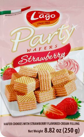 Gastone Lago Party Wafers, Strawberry - 8.82