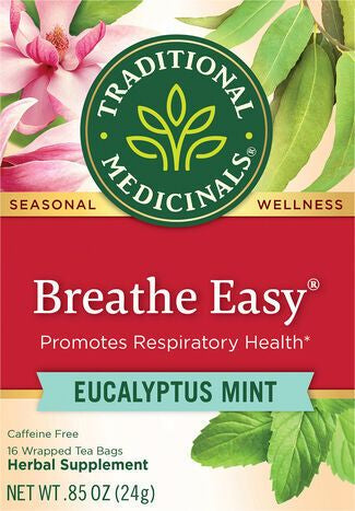 Traditional Medicinals Caffeine Free Eucalyptus Mint Breathe Easy - 16 Tea Bags