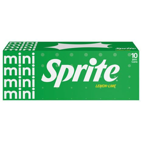 Sprite Soda, Lemon-Lime, Mini - 10 x 7.5 Fluid Ounces