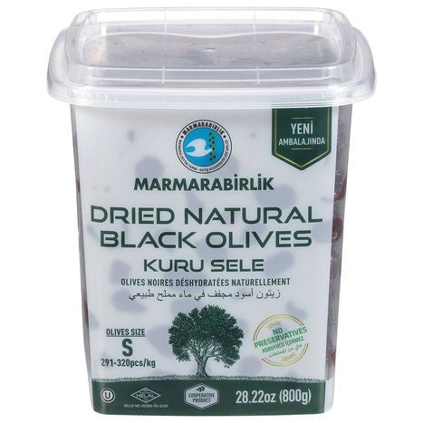 Marmarabirlik Black Olives, Dried, Natural, Small - 28.22 Ounces
