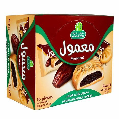 Halwani Medium Maamoul - 16 Pieces