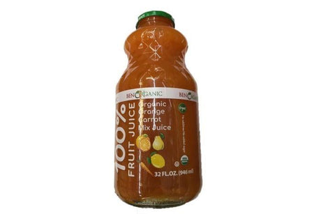 Ben Organic orange carrot juice, 32 oz