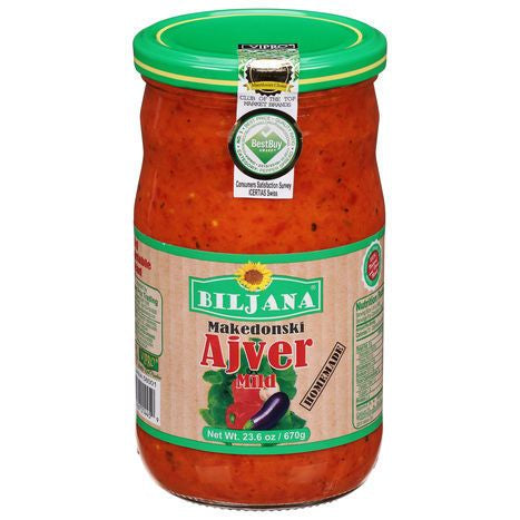 Biljana Vegetable Spread, Mild, Homemade - 23.6 Ounces