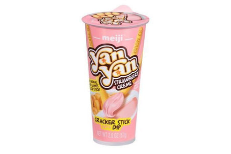 Meiji Cracker Stick, Strawberry Creme - 2 Ounces