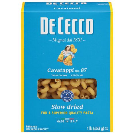De Cecco Cavatappi, No. 87 - 1 Pound