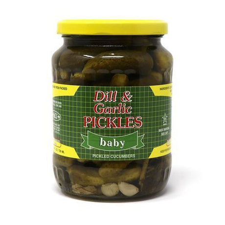 Baby Dill and Garlic Pickles - 720 Grams