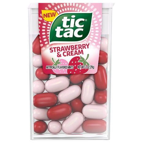 Tic Tac Mints, Strawberry & Cream - 1 Ounce