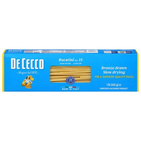 De Cecco No. 15 Bucatini - 1 Pound
