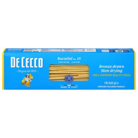De Cecco No. 15 Bucatini - 1 Pound