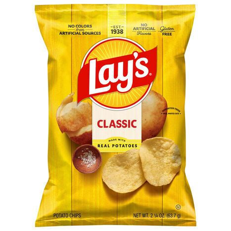 Lay's Classic Potato Chips - 2.25 Ounces