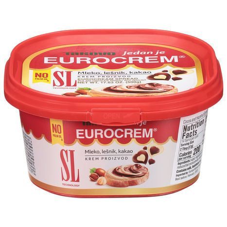 Eurocrem Spread, Cocoa and Hazelnut - 17.63 Ounces