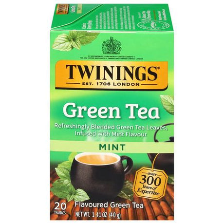 Twinings Flavoured Green Tea, Mint - 20 Tea Bags