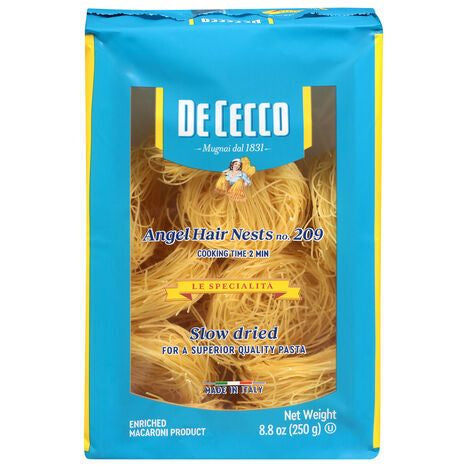 De Cecco Angel Hair Nests - 8.8 Ounces