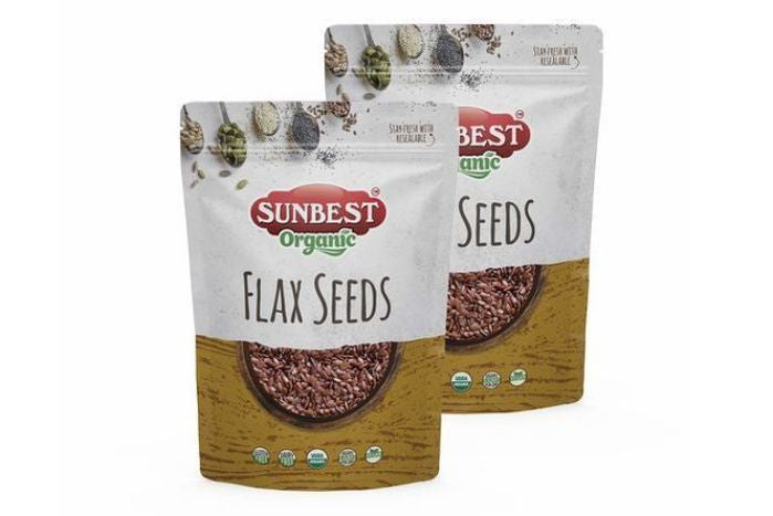 Sunbest Organic Flax Seeds - 16 Ounces