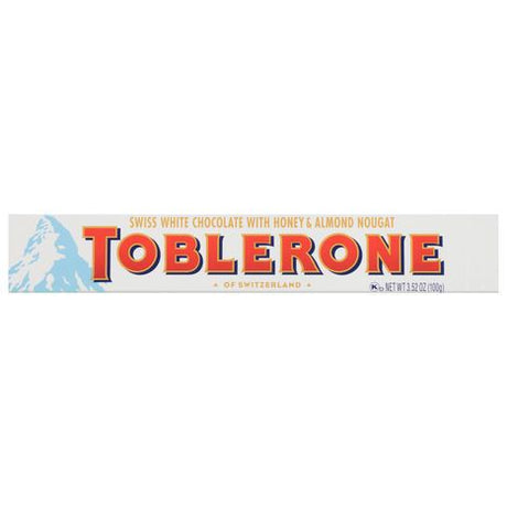 Toblerone Chocolate, White, Swiss - 3.52 Ounces