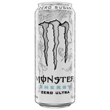 Monster Zero Sugar Zero Ultra Energy Drink - 16 Fluid Ounces