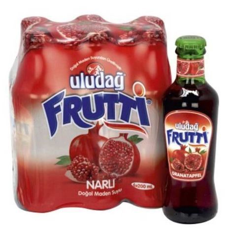 Uludag Frutti Pomegranate Natural Mineral Water - 200 Milliliters