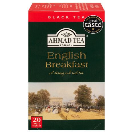 Ahmad Tea Tea Bags English Breakfast Black Tea - 20 x 2 Gram Bags