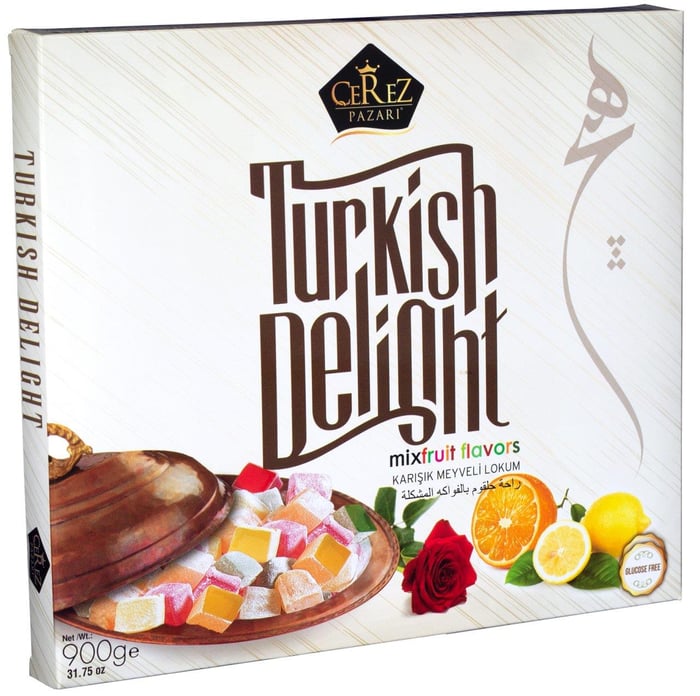 Premium Vegan Glucose-Free Mixed Fruit Turkish Delight