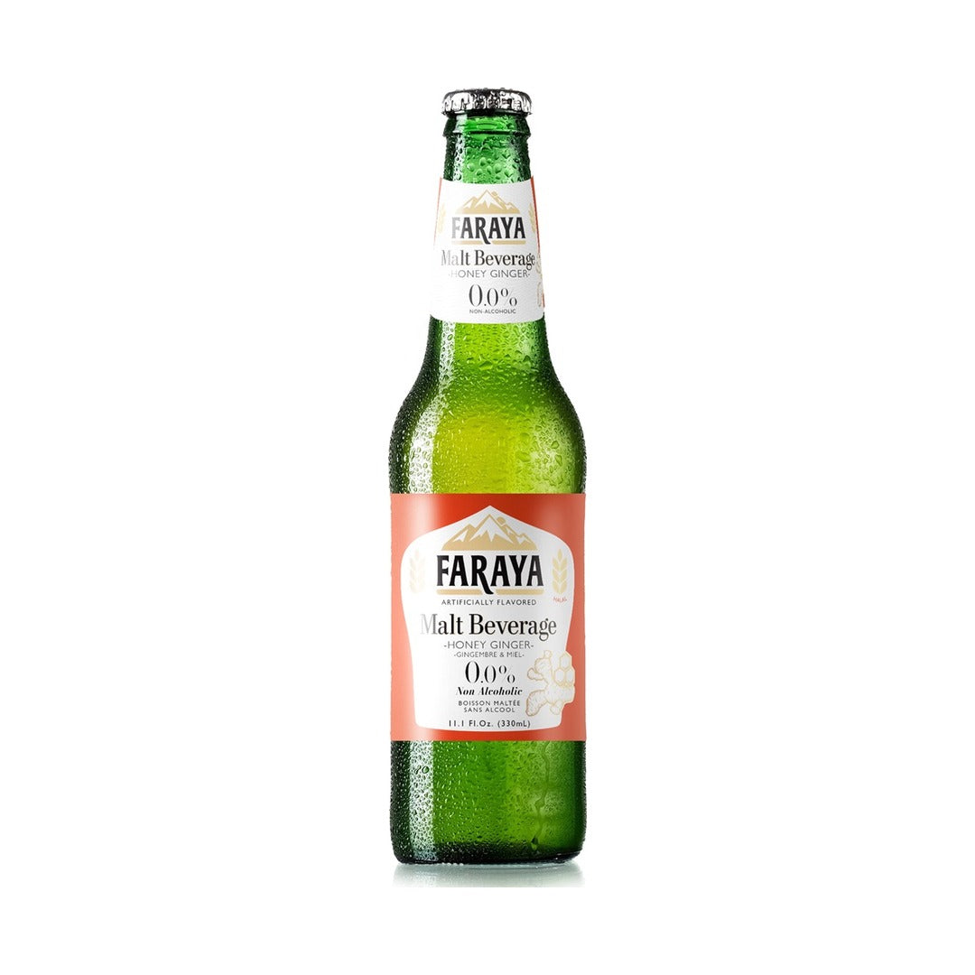 Faraya Honey Ginger Malt Drink 330 ml - front of pack