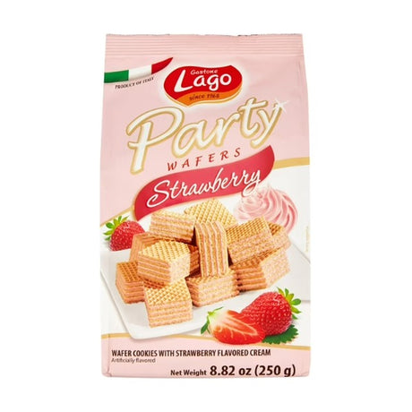 Gastone Lago Party Wafers, Strawberry - 8.82