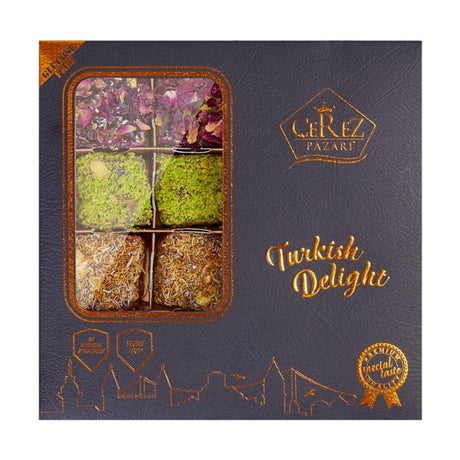 Assorted pistachio Turkish delight gift box