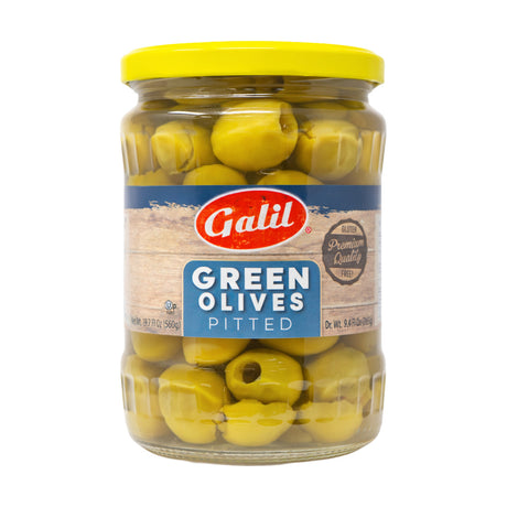 Galil Pitted green olives, 19.7 oz