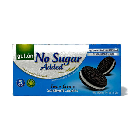 Gullón No Sugar Added Twins Cream Sandwich Cookie 209 g - front of pack