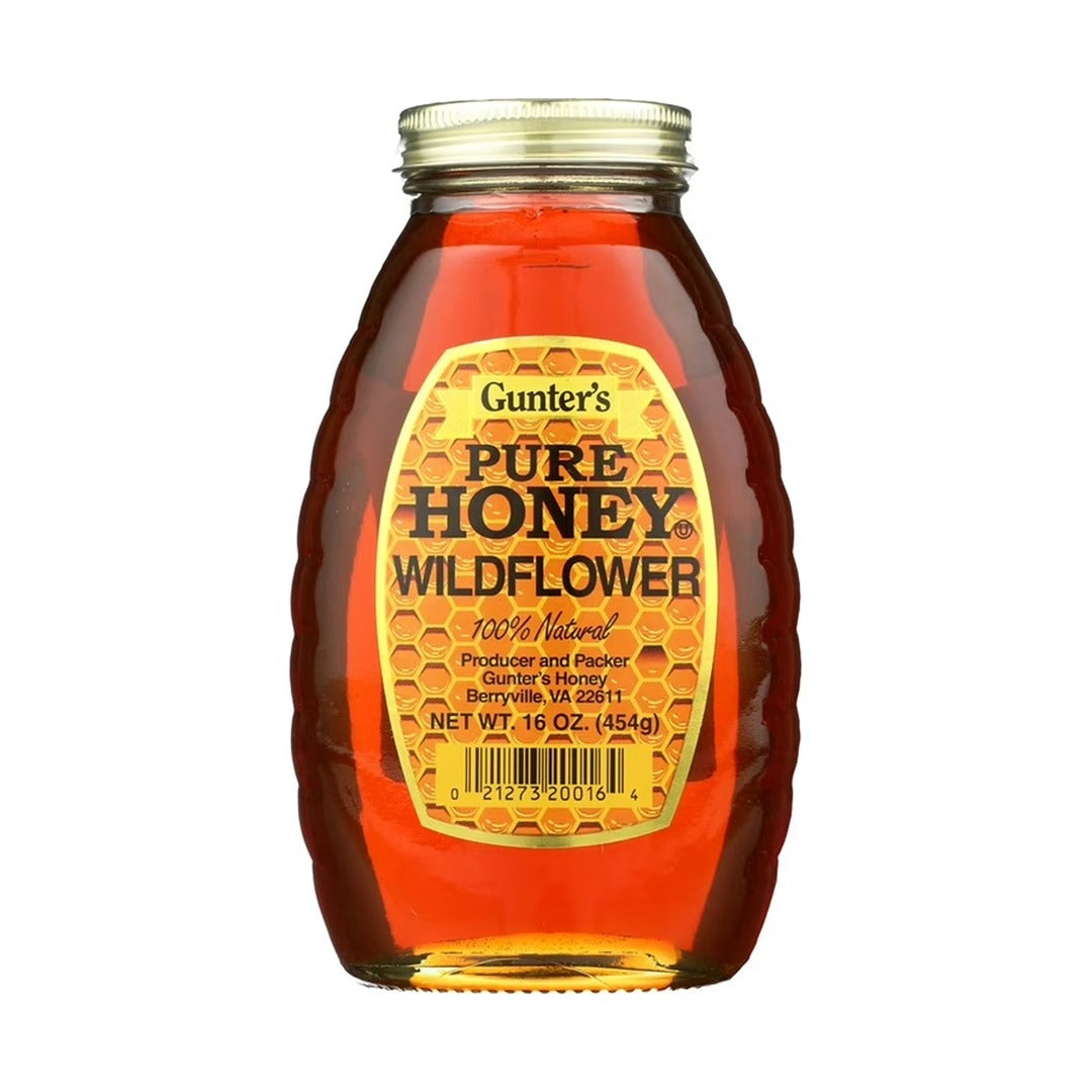 Gunter's Wild Flower Honey 454 g - front of pack