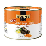 Gurme212 Lentil Stuffed Grape Leaves Tray, Plant-Based Volume, 4 lb / 6.5 oz