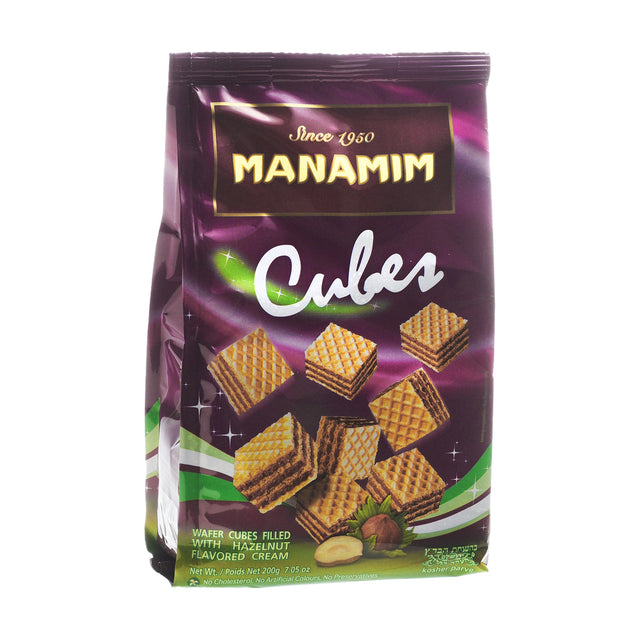 Manamim Hazelnut Wafer Cubes, 7.05 oz