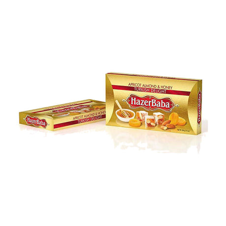 Hazerbaba Apricot & Almond & Honey Turkish Delight, 454 g