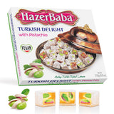 Hazer Baba Turkish Delight with Pistachio box, net weight 250 g (8.8 oz)