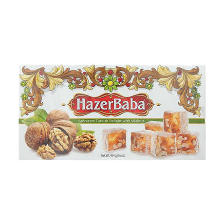 Hazerbaba Sadrazam Turkish Delight with Walnut, 454 g