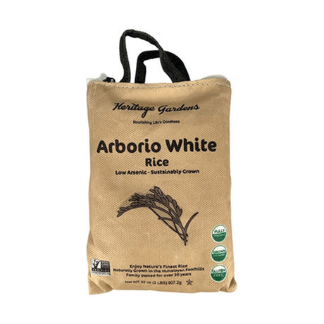 Heritage Gardens Arborio White Rice 907 g - front of pack