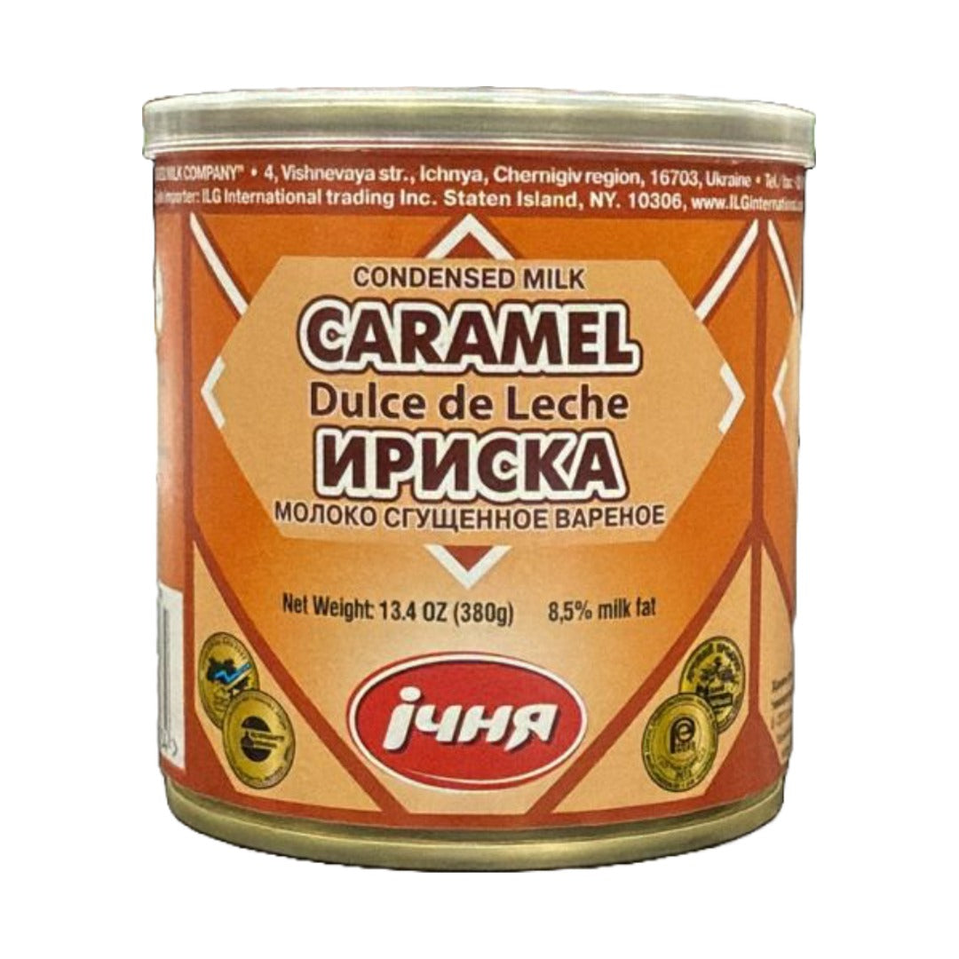 Ichnya Cooked Sweetened Condensed Milk Caramel 380 g - front of pack