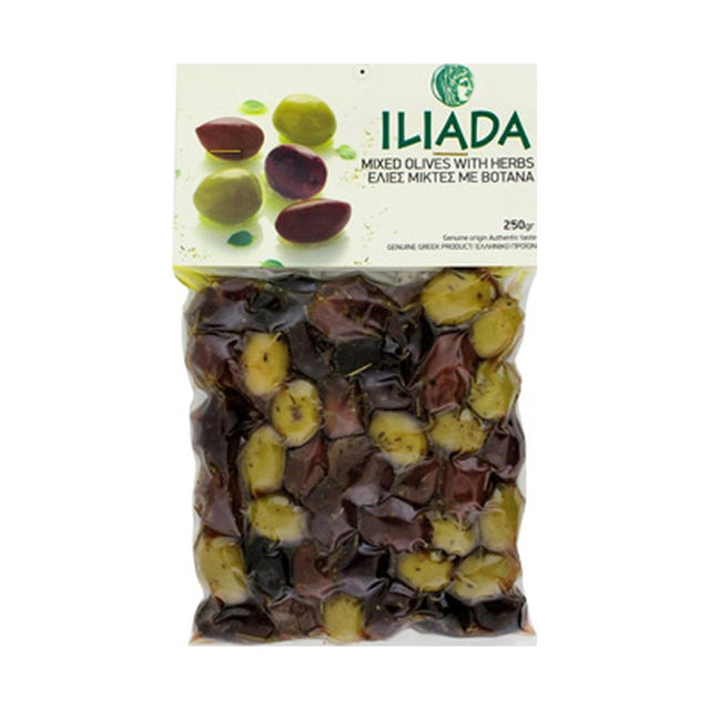 Iliada Mixed Olives 250 g - front of pack