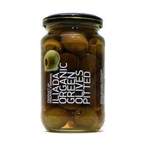 Iliada Pitted Organic Green Olives, 13 oz