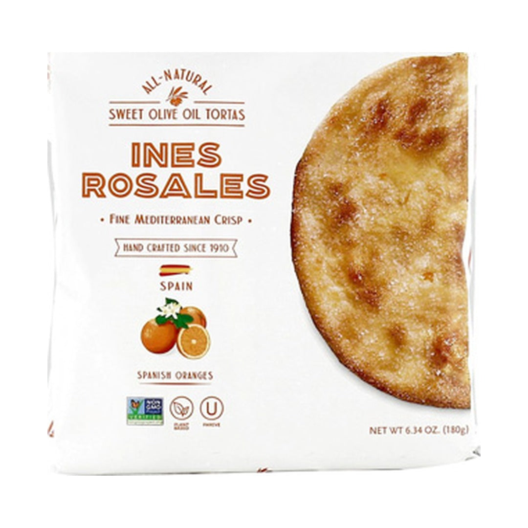 Ines Rosales Seville Orange Olive Oil Tortas 179 g - front of pack