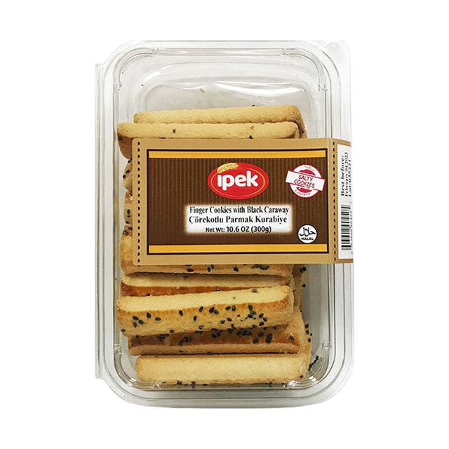 Ipek Finger Cookie with Black Carwy 300 g - front of pack