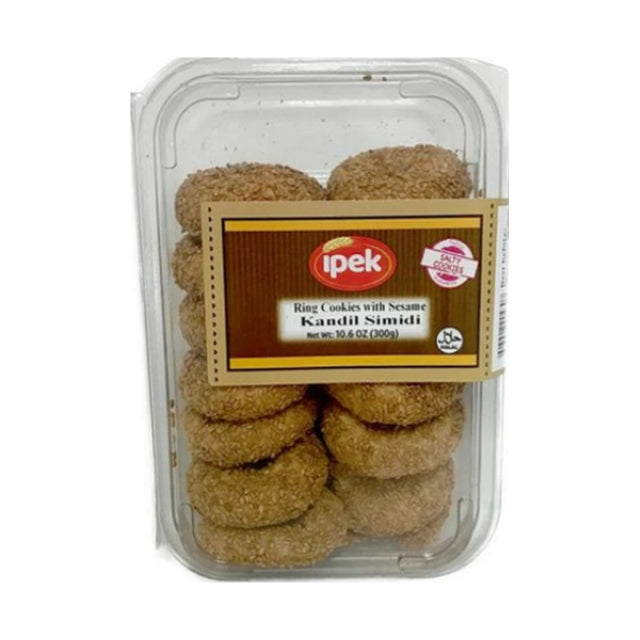Ipek Ring Cookies with Sesame Kand Sim 300 g - front of pack