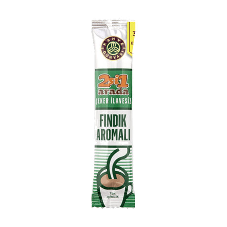Kahve Dunyasi 2 In 1 Hazelnut Coffee, 12 g